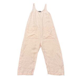 Ilana Kohn Pink Linen Wide Leg Jumpsuit XS